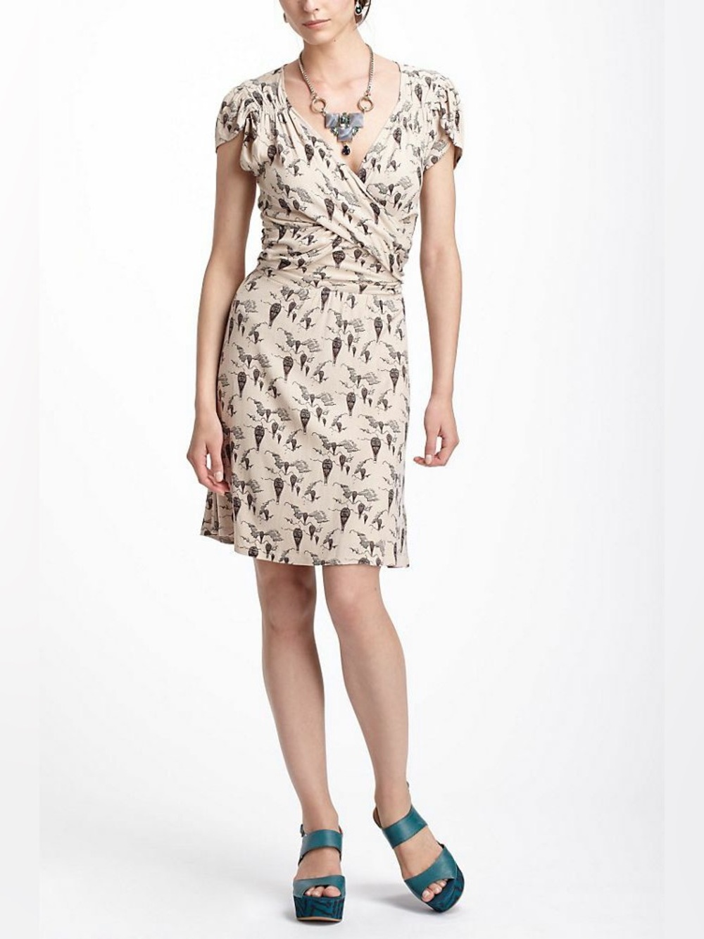 Anthro Leifnotes Up And Away Hot Air Balloon Dress XS